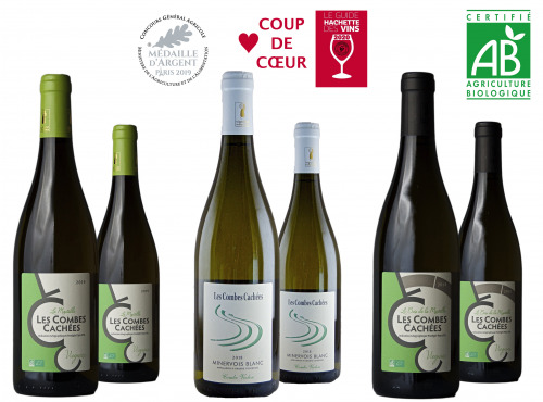Domaine Les Combes Cachées - [REVOIR OFFRE] Coffret Découverte Blancs du Languedoc : 2 Minervois Blanc + 4 Viognier