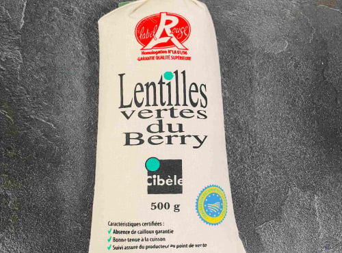 L'Atelier des Gourmets - Boucherie Charcuterie en Provence - Lentilles Vertes du BERRY - Label Rouge - IGP - 500gr