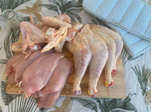 Ferme des Gravelines - Lot « La découpe en fête » - 1kg cuisses, 1kg de filets, 1kg d'ailes