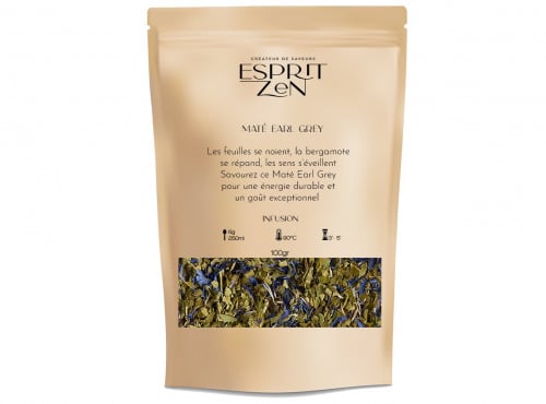 Esprit Zen - Infusion plaisir  " Maté Earl Grey " - Sachet de 100