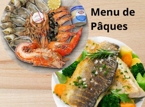 La Criée d'à Côté - Menu de Pâques : 1 Plateau de Fruits de Mer et 4 Filets de Bar Sauvage