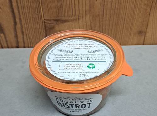 Les Bocaux du Bistrot - Retour de chasse sauce « Grand Veneur », carottes, panais