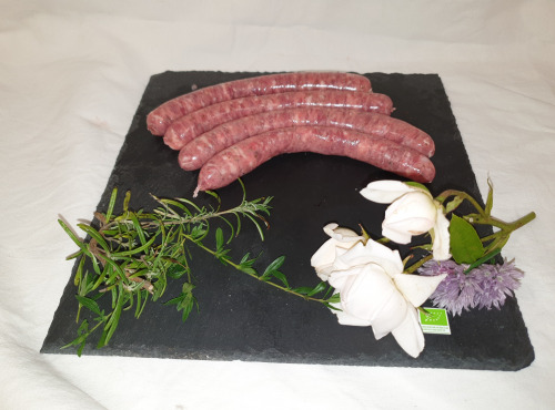 La Ferme du Montet - [SURGELÉ]- BARBECUE -   Chipolatas de Porc Noir Gascon BIO - 200 g