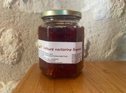 Des Poules et des Vignes à Bourgueil - Confiture Nectarine Framboise