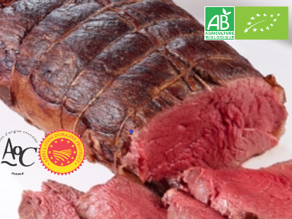 Domaine des Alliers -  Bœuf d'exception - Rôti de bœuf 1ère, AOC Maine-Anjou, BIO –1 kg  [SURGELÉ]