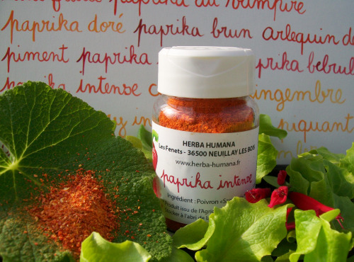HERBA HUMANA - Paprika Intense Bio Cultivé en France 30 g