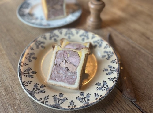 Boucherie Guiset, Eleveur et boucher depuis 1961 - Pâté croute maison, au foie gras - 2 tranches