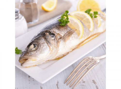 Poissonnerie Paon - Bar sauvage : A la pièce, Vidé étêté, 800g - 1 kg