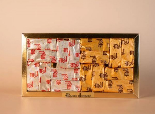 Maison Jonquier - Cube de nougat blanc tendre et noir souple - 80g