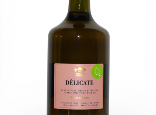 Moulin à huile Bastide du Laval - Huile d'olive Vierge Extra BIO Fruité Mûr Délicate - 1L Bouteille