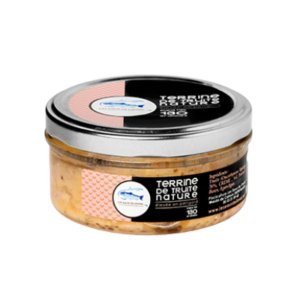 Pisciculture des eaux de l'Inval - 12 TERRINES DE TRUITE NATURE 130 GR
