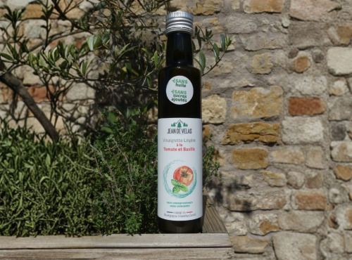 Jean de Velas - Vinaigrette Légère à la Tomate et Basilic, sans huile et sans sucres ajoutés