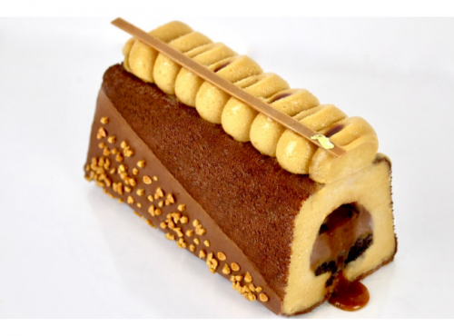 Sÿba - Glaces végétales - Bûche glacée végétale : caramel x chocolat