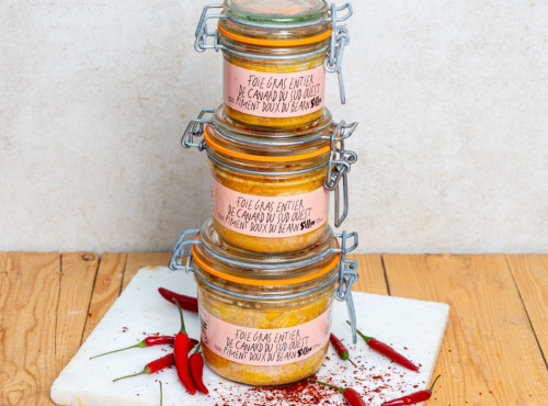 Sillon Conserverie - Foie Gras IGP, Piment doux du Bearn 100g