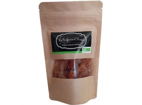 La confiserie d’antan 100% bio - Orangettes confite sucrées - sachet kraft 115 gr