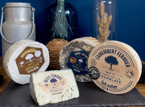 Ferme de La Tremblaye - Plateau Gourmand : Camembert, Bleu de Chèvre et Saint Jacques