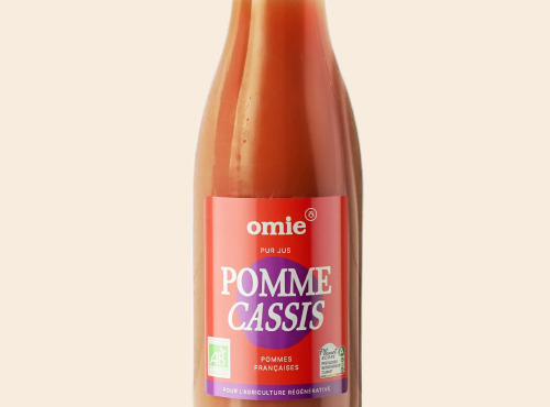 Omie - Jus de pomme & cassis bio - 100% français - 75 cl