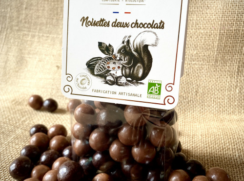 Cocoripop - Noisettes deux chocolats 100g x 8