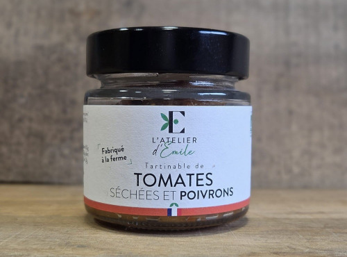 L'Atelier d'Emile - Tartinable de tomates séchées et poivrons 90g