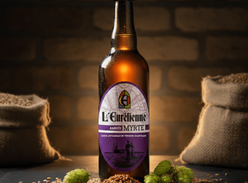 Bière L’Eurélienne – Brasserie de Chandres - BIERE AMBREE MYRTE  L'Eurélienne 75CL