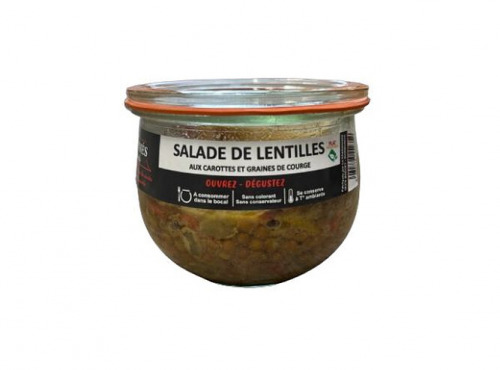 La Chaiseronne - SALADE DE LENTILLES AUX CAROTTES ET GRAINES DE COURGE