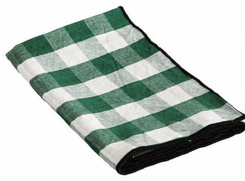 Maison de Vacances - Serviette Bourdon - Toile Mimi Vichy cactus noir - 45x45