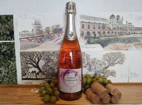 Cave Creuzet - Les Caves aux Caux - Vin pétillant Rosé - Brut