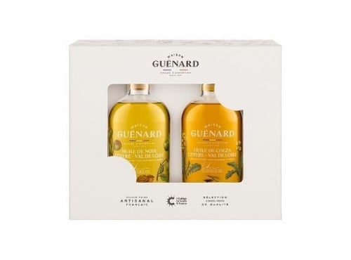 Huilerie Maison Guénard - COFFRET CADEAU CHRISTOPHE HAY** - 2x24 CL COLZA/NOIX