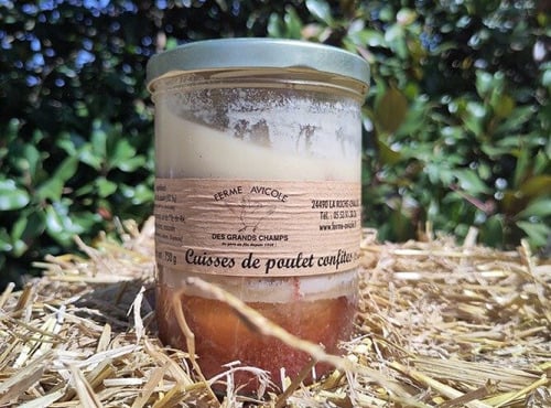 Ferme Avicole des Grands Champs - Confit cuisse de poulet 750g