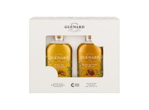 Huilerie Maison Guénard - COFFRET CADEAU GOURMAND - 2x24 CL CACAHUETE/PECAN