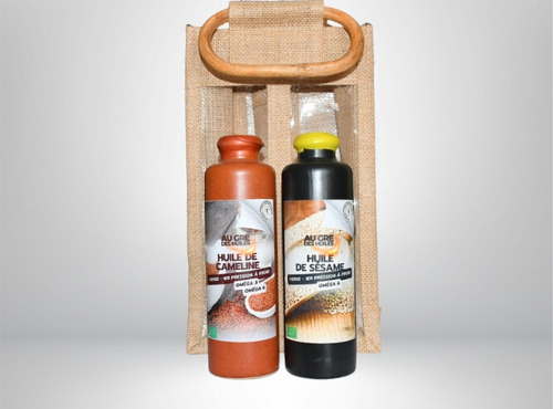 Adal Terra - Coffret cadeau - Coffret de Cameline Bio et Sésame Biodynamique 2X200ml