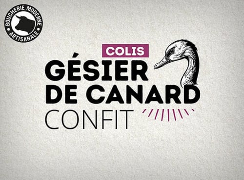 Boucherie Moderne - GÉSIERS DE CANARD CONFITS - 1kg - SV