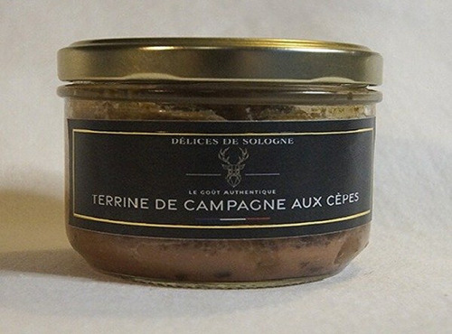 Délices de Sologne - terrine de campagne aux cépes - 185g