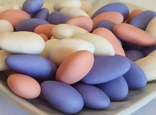 La confiserie d’antan 100% bio - Dragées 40% d'amandes assortiments - vrac 500 gr