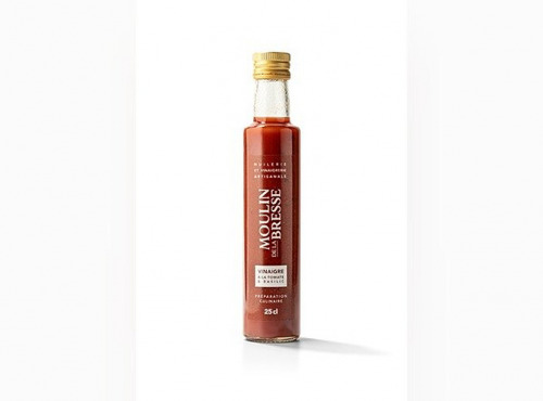 SÒSU, les Artisans de la Sauce - Moulin de la Bresse - Vinaigre (Tomate & basilic) 25 cl