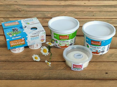Ferme du Moulinet - Assortiment NATURE HVE : 24 yaourts étuvés, 4 fromages blancs