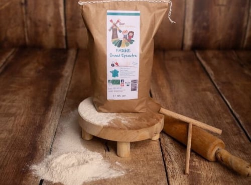 Sur Nos Terres - Farine grand épeautre bio - 1kg