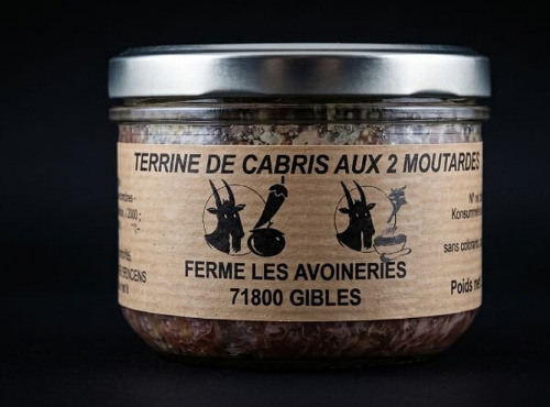 Ferme les Avoineries - Terrine de chevreau 2 moutardes 180g