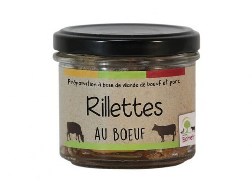 Ferme Bichet - Rillettes de bœuf 90g
