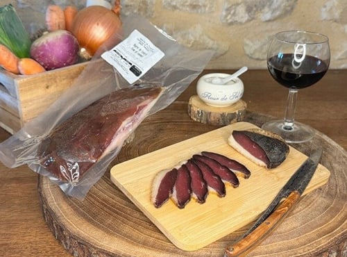 Domaine de Favard - Magret de Canard fumé au Bois de châtaigner et d'acacia 250g spéciale apéro