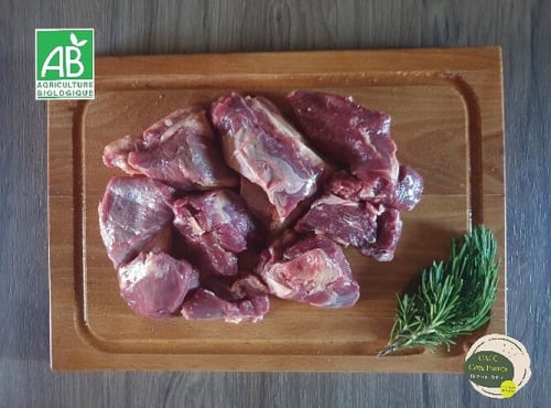 Ferme GAEC Côte Pardin - [SURGELÉ] Bourguignon de boeuf BIO Race Aubrac - 1 kg