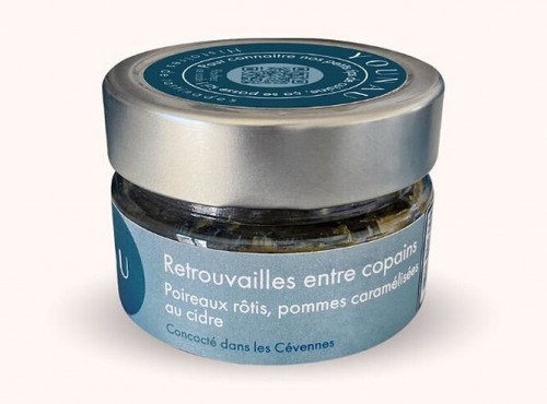 YOUNAU – Histoires de tartinades - Tartinade apéritive : Retrouvailles entre copains - Poireaux rôtis, pommes caramélisées au cidre