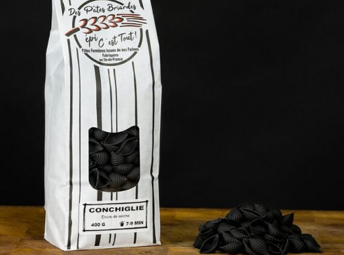 Des pâtes Briardes épi c'est tout ! - Conchiglie encre de seiche - 400g