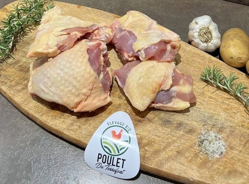 Charcuterie Commenges - [Précommande] 4 Hauts de Cuisses de Poulet Fermier BIO - 650gr
