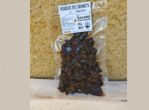 Vergers des brunots - Olive Noire de Nyons dénoyautées 250g