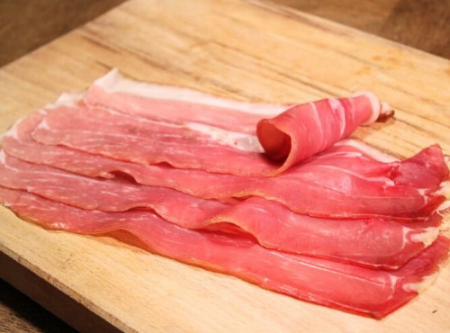 Les Jambons de Lessay - Jambon fumé - 4 tranches avec couenne 120g