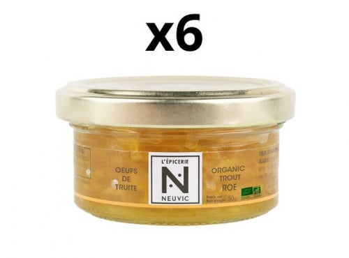 Caviar de Neuvic - Œufs de Truite France BIO 50g - Lot de 6