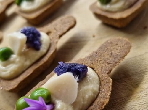 L'Atelier Contal - Paysan Meunier Biscuitier - Cuillères apéritives à Croquer pure farine de lentilles vertes x10