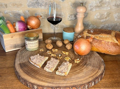Domaine de Favard - Lot de 3 - Tartinade de Canard Noix du périgord et oignons confits 100g spéciale apéritifs
