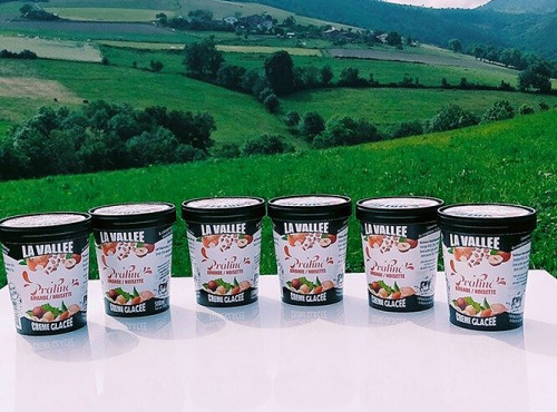 Les Glaces de la Vallée - Coffret glaces Praliné amande noisette "la Vallée" 6x500ml